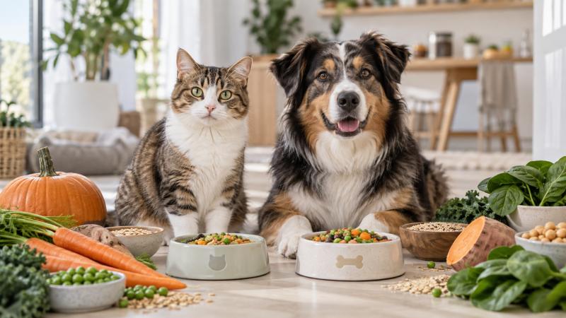 Kedi ve Köpeklerde Vegan ve Vejetaryen Beslenme: Güvenli mi?